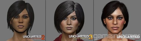 تکامل مدل Chloe Frazer در Uncharted The Lost Legacy 2