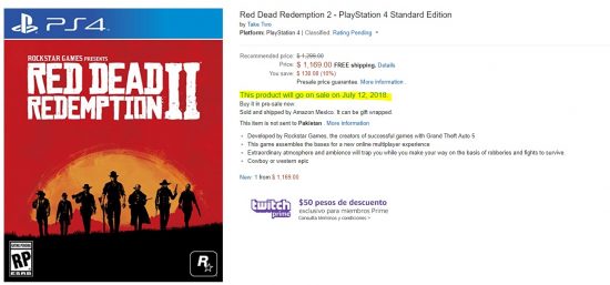 تاریخ عرضه احتمالی Red Dead Redemption 2 فاش شد 1