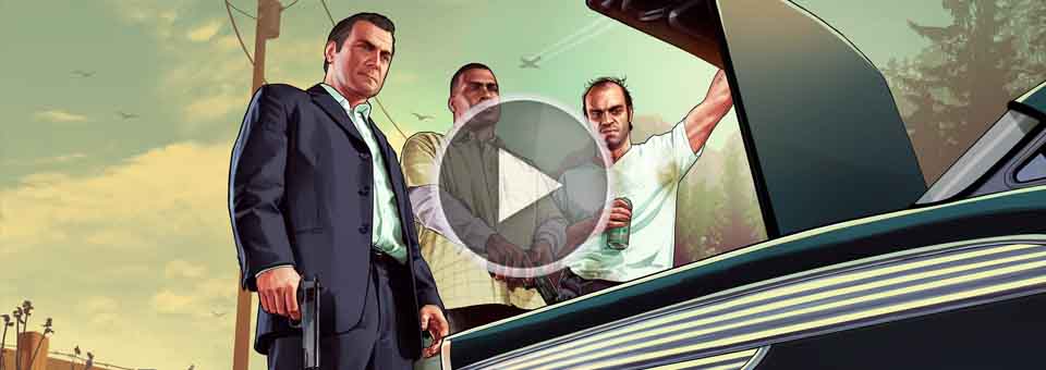 تریلر اولیه از گیم پلی بازی GTA V 1