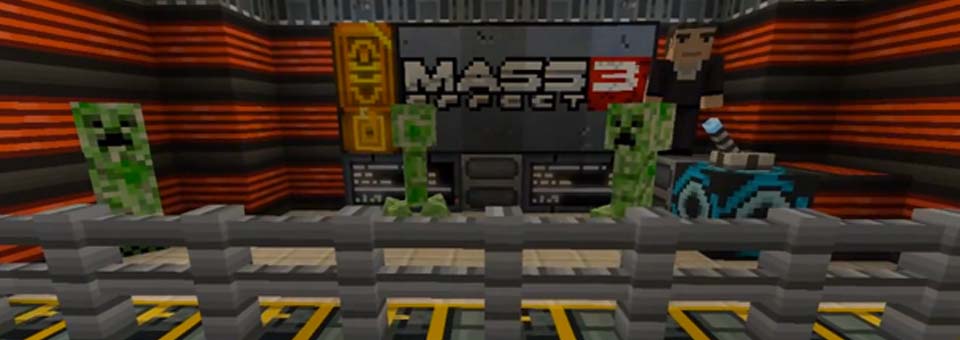 Mass Effect در دنیای Minecraft با دی ال سی جدید این بازی 1