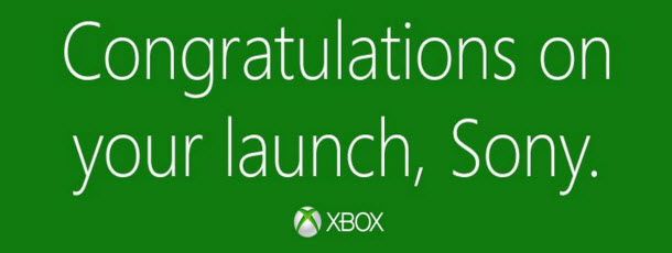 مایکروسافت و تبریک به سونی برای عرضه ی PS4 4
