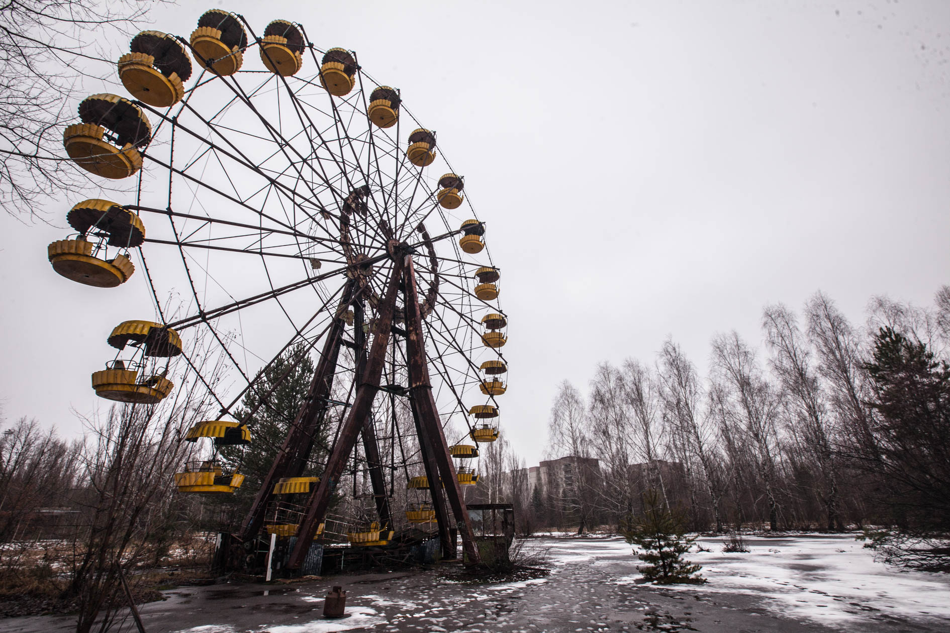 Фотографии колеса обозрения в чернобыле