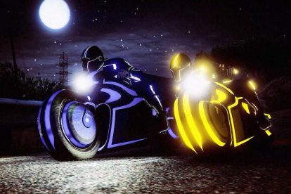GTA Online و موتورسواری به سبک Tron 9