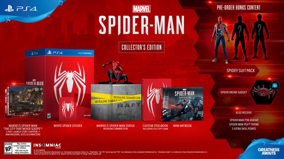 اعلام جزئیات گرافیکی و بسته‌های قابل دانلود Spider-Man 1