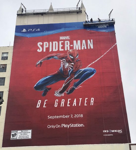 تبلیغ بزرگ و دیواری Spider-Man برای E3 2018 12
