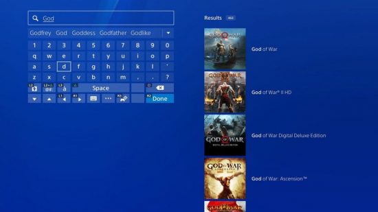تغییر رابط کاربری فروشگاه آنلاین PS4 1