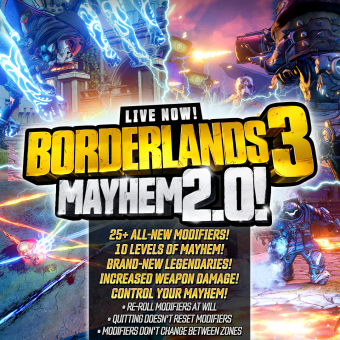 محتوای Mayhem Mode 2.0 برای Borderlands 3 معرفی شد 5